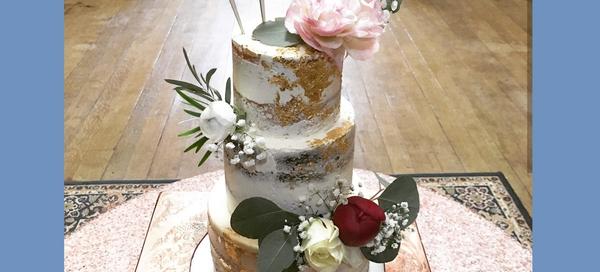 Whitewed Directory Approved Cake Designer Forget Me Not Bakery Swindon Wiltshire three tiered naked cake