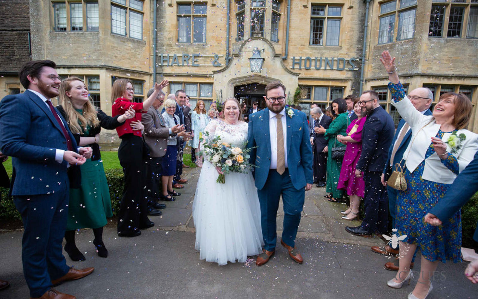 Posey Rose Florist Real Wedding Hare & Hounds Tetbury whimsical natural flowers