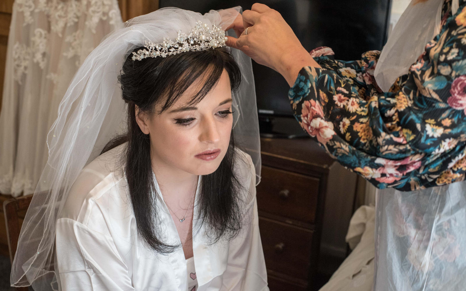 Zara Rowlands Photography intimate wedding coronavirus bride veil Disney Wiltshire