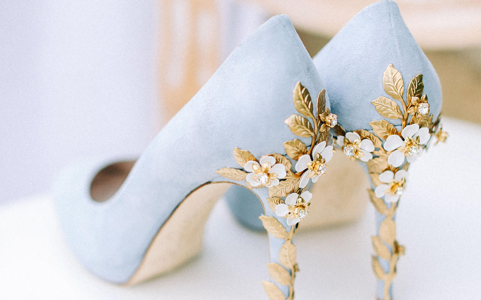 Styled Shoot Hamswell House Bath Whitewed Directory Approved Cake Designer Bella Cakes by Sharon Enchanted Fairytale Wedding Dusky Blue Handcrafted Bridal Footwear Shoes