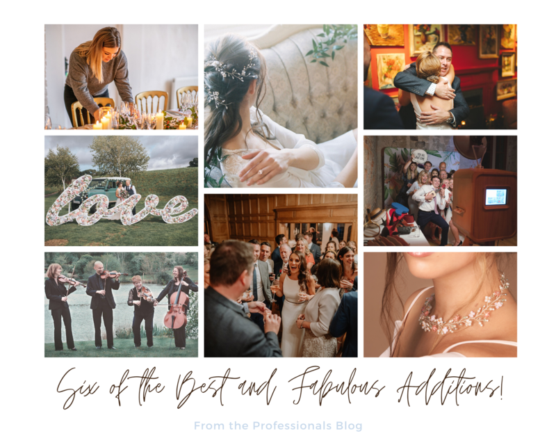 6 best additions wedding extras Whitewed professionals