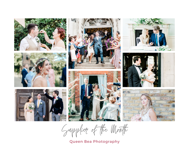 July supplier of the month Whitewed directory blog Queen Bea Photography Somerset London wedding photographer