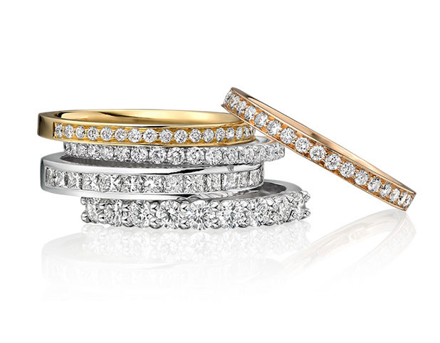 Whitewed Directory Approved wedding jeweller Ingle & Rhode Marylebone eternity ring stack