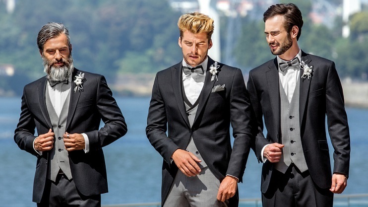 Whitewed Directory from the professionals blog Groomswear trends Tuxedo Junction Gloucester Cirencester Garry Andrew Suit Hire Swindon traditional black and grey morning suits