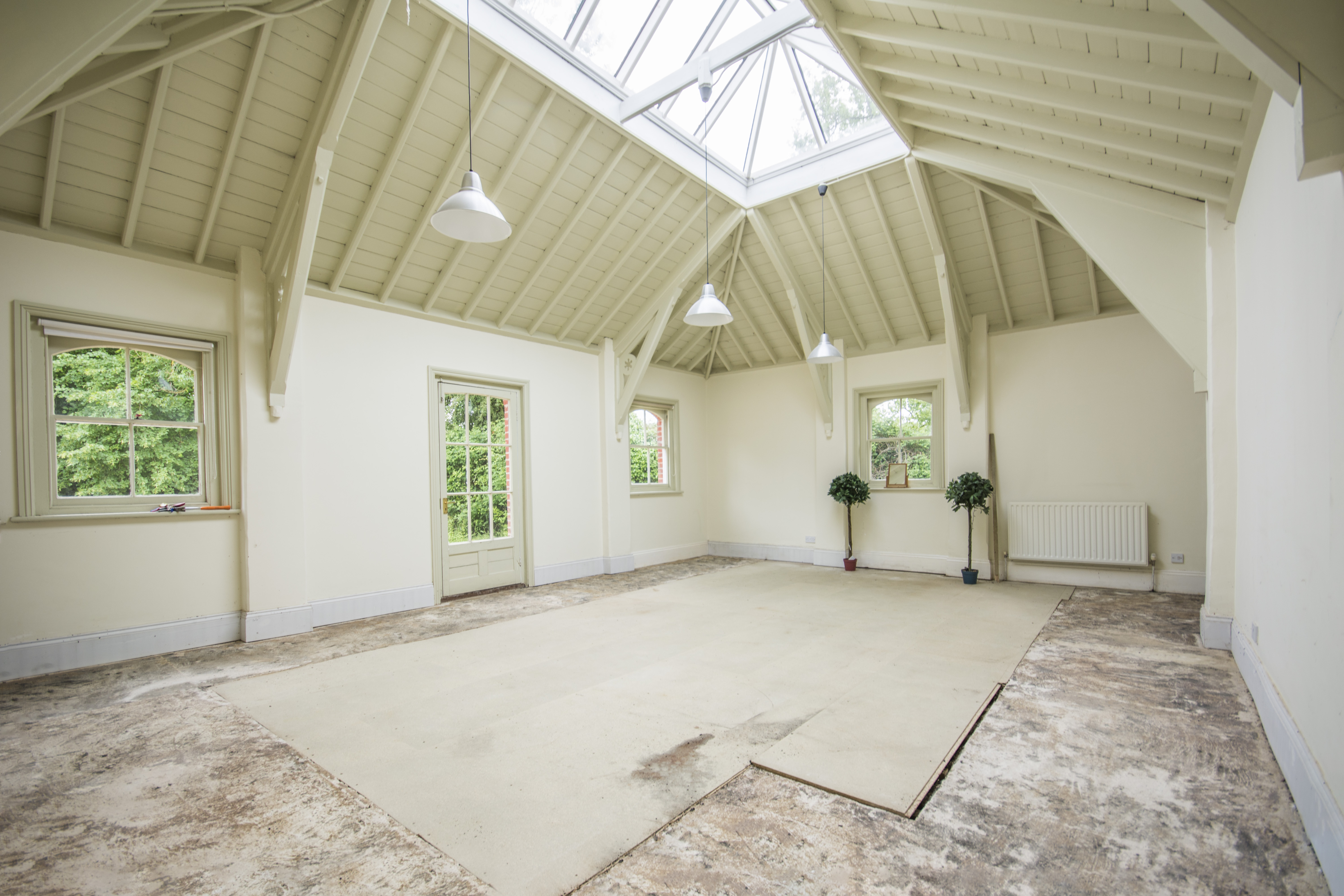 Syrencot Wiltshire near Salisbury Exclusive use secluded bespoke and brand new wedding venue for ceremony and reception original beamed ceiling renovated to be an exclusive room for the bridal party to use for their bridal-prep