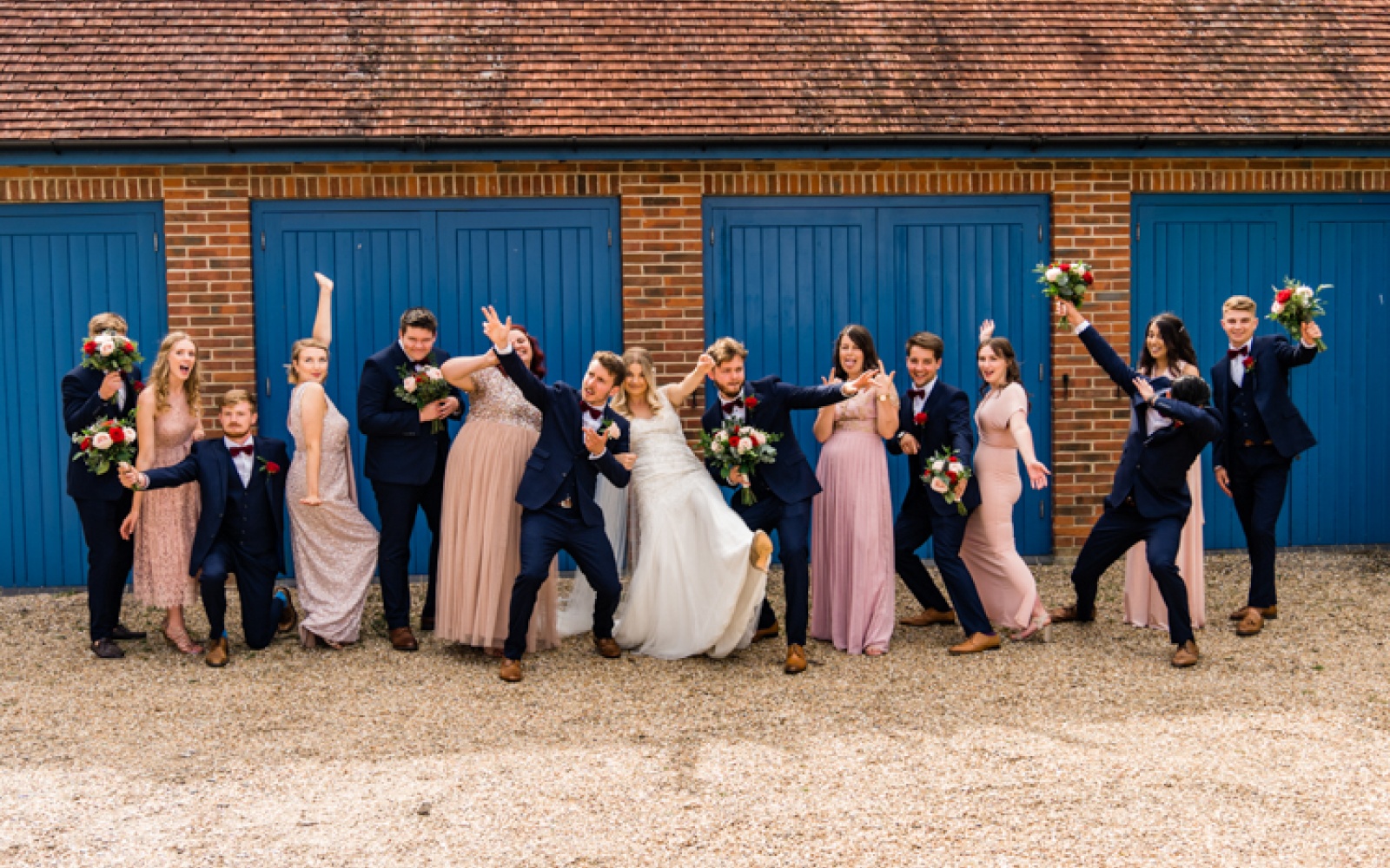 March supplier of the month Whitewed directory blog Paulfolio Photography bath based wedding photographer duo bridal party fun photo wedding day